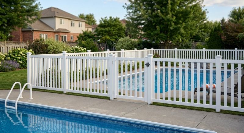 Vinyl Pool Fence Installation in Kansas City, MO