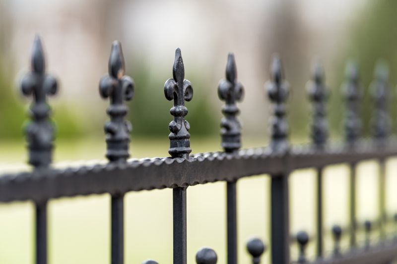 Close-up of Wrought Iron Fencing Details